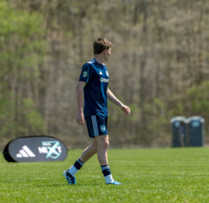 Shaw on soccer field